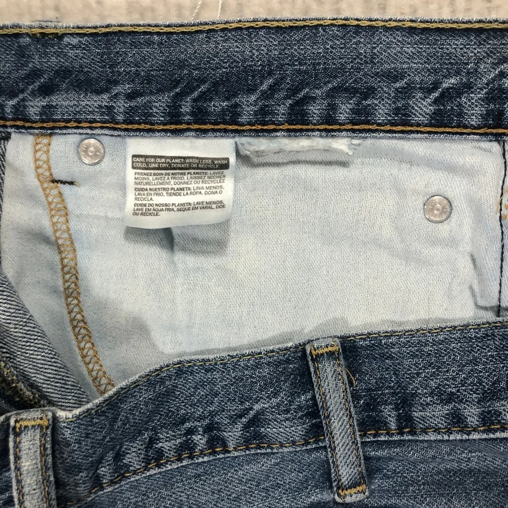 Levi's 505 Denim Shorts Regular Fit Classic Casual Blue Jean Shorts‎ W38